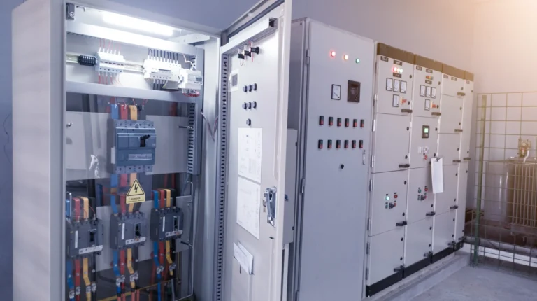 Commercial electrical switchgear room